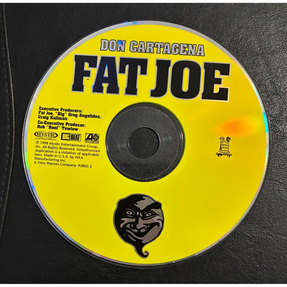 Fat Joe Don Cartagena CD 1998 Atlantic Big Beat 92805-2 Yellow Disc Only